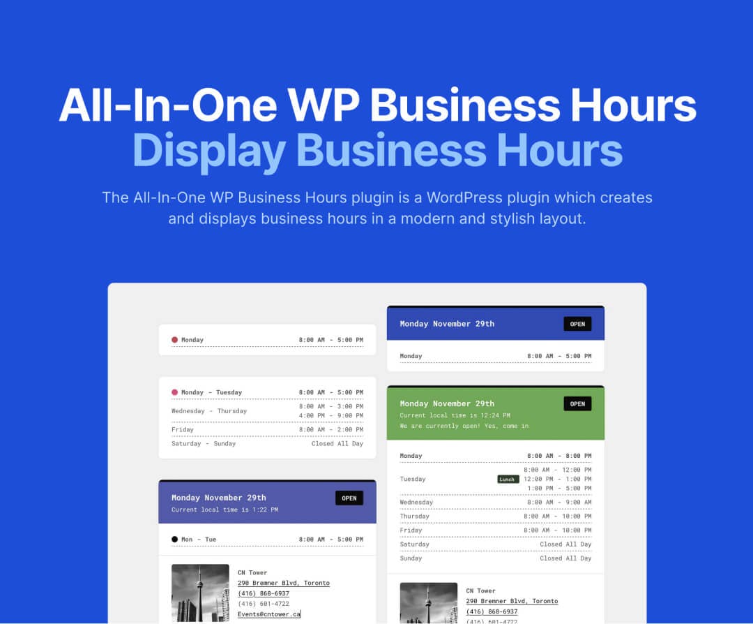 All-In-One WP Business Hours