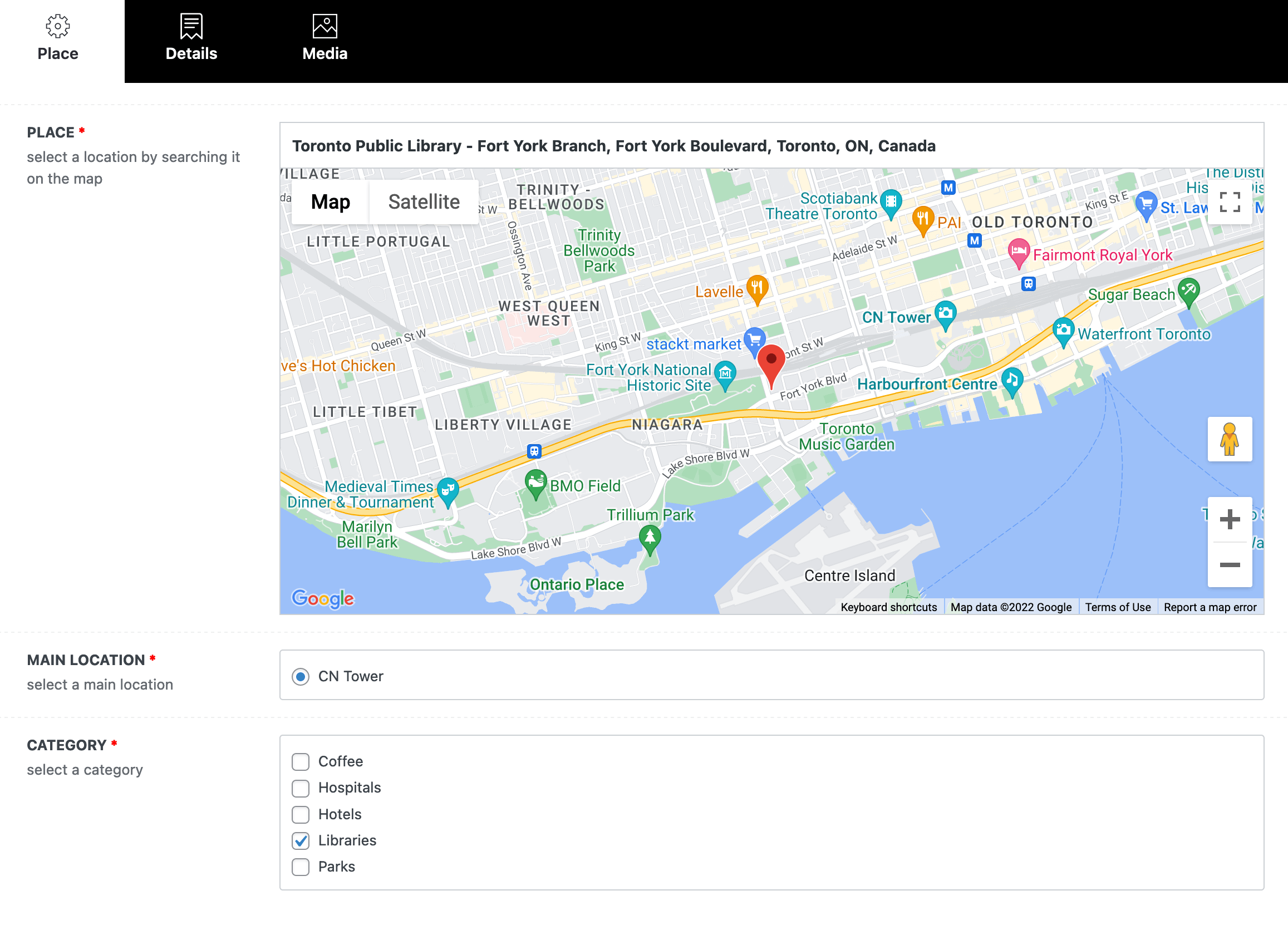 Easily Add Multiple Nearby Places